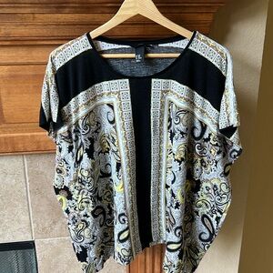 H and M cotton multi color top